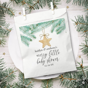 A Merry Little Baby Shower Favor Bag