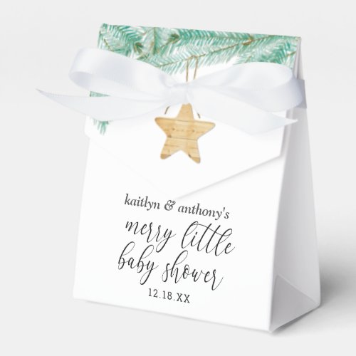 A Merry Little Baby Shower Favor Boxes