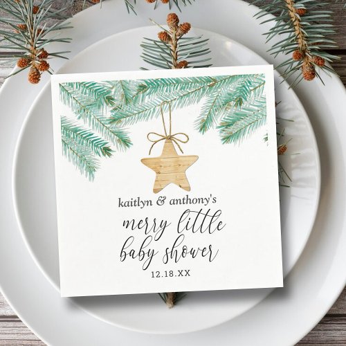 A Merry Little Baby Shower Napkins