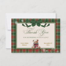 A Merry Little Baby Shower Teddy Bear Christmas