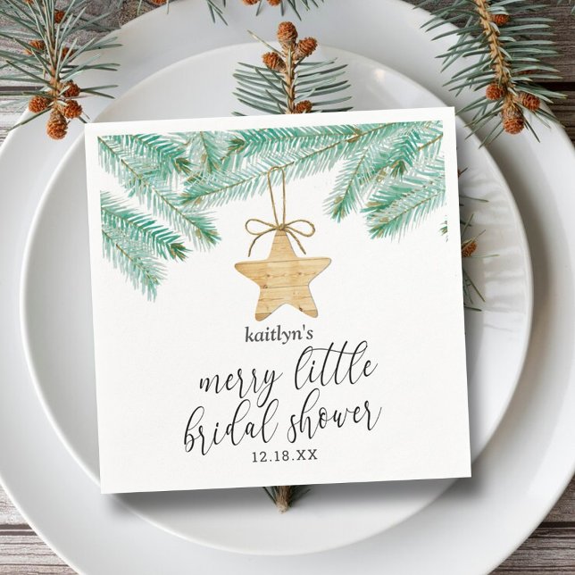 A Merry Little Bridal Shower Napkins (Creator Uploaded)