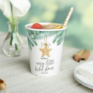 A Merry Little Bridal Shower Paper Cups