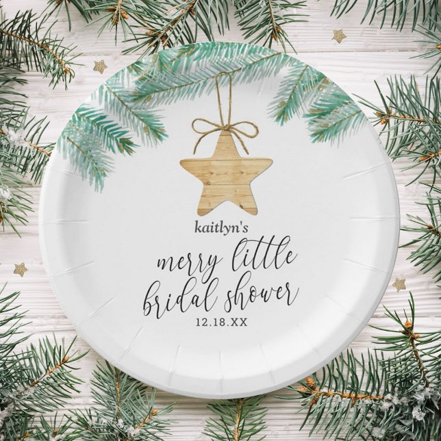A Merry Little Bridal Shower Paper Plates (Creator Uploaded)