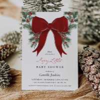 A Merry Little Christmas Baby Shower Invitation