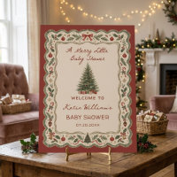 A Merry Little Christmas Baby Shower Welcome