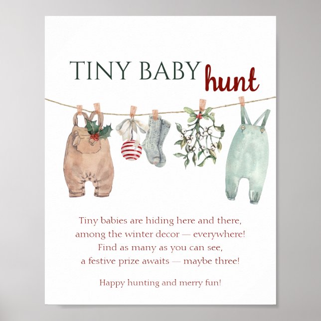 A Merry Little Christmas Clothes TINY BABY hunt Poster (Front)