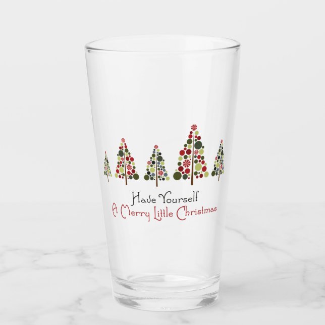A Merry Little Christmas Glass (Front)