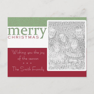A Merry Little Christmas Holiday Postcard