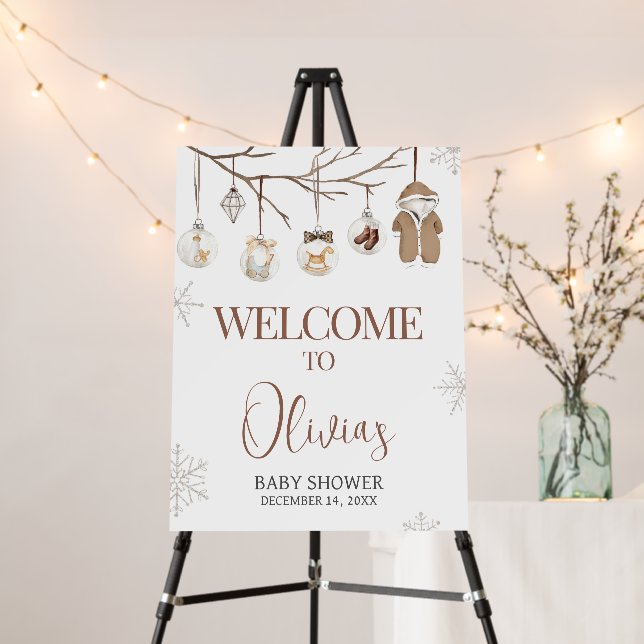 A Merry Little Winter Christmas Welcome Sign (In Situ (Stand))