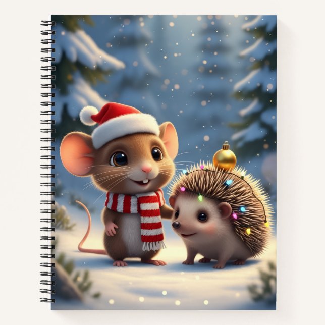 A Merry Little Woodland Christmas  Notebook (Front)