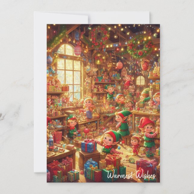 A Merry Little Workshop Christmas Card (Front)