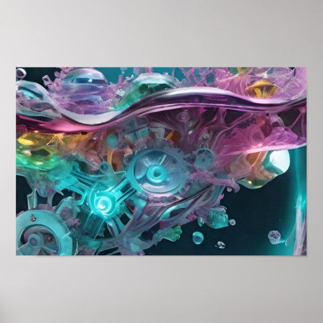 A Mesmerizing Blend of Vibrant Colors Poster (Front)
