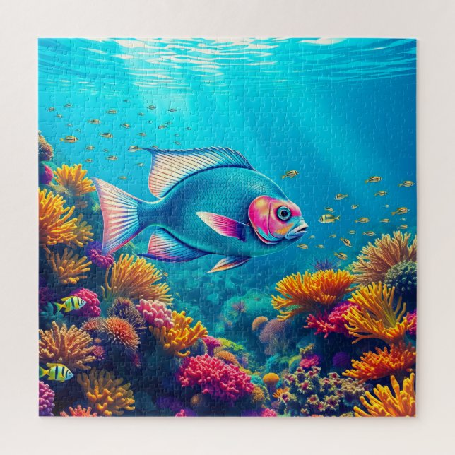 A mesmerizing underwater scene jigsaw puzzle (Vertical)