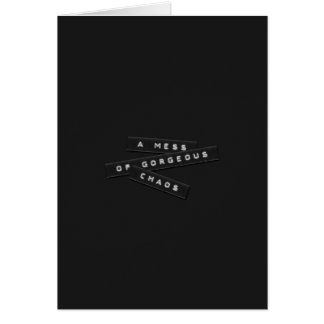 A Mess Of Gorgeous Chaos Embossed Labels