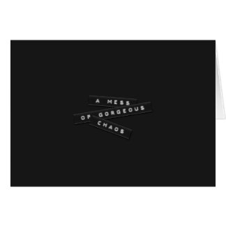 A Mess Of Gorgeous Chaos Embossed Labels