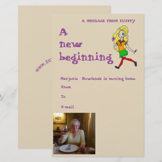A message from Fluffy (Front/Back)