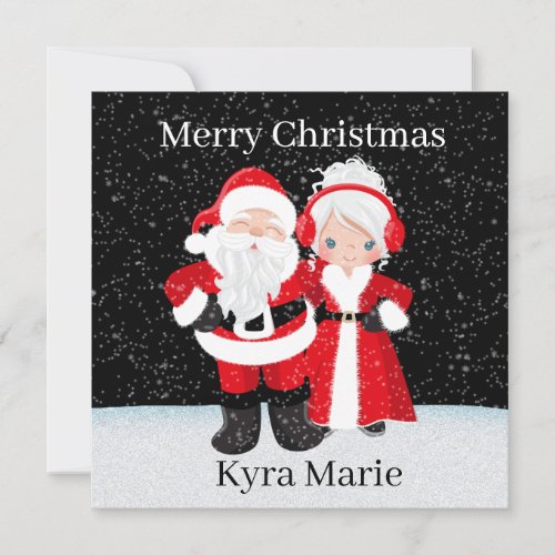 A message from Santa and Mrs Claus Holiday Card