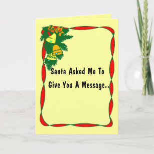 A Message Holiday Card