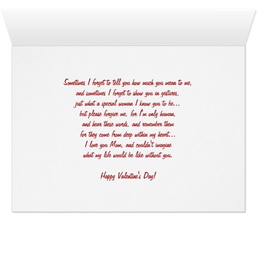 A message to my Mother- Valentine's Day (Inside Horizontal (Bottom))
