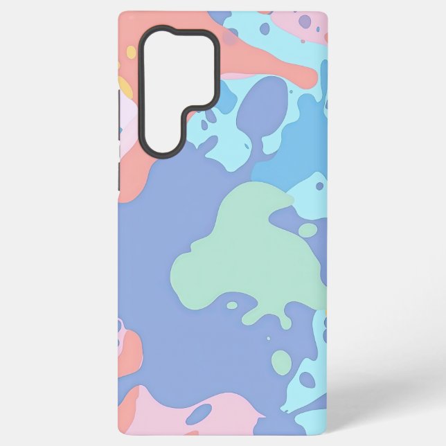 A messy pattern of stains of paint samsung galaxy case (Back)