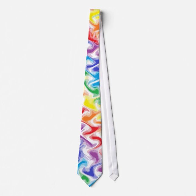 A Messy Rainbow  Tie (Front)