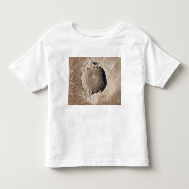 A meteorite impact crater toddler t-shirt (Front)