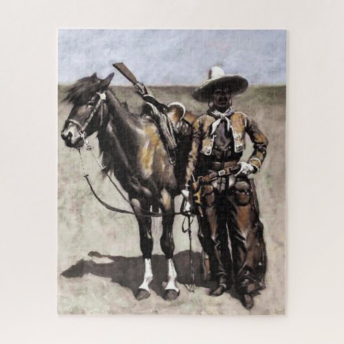 A Mexican Buccaro in Texas by Frederic Remington Jigsaw Puzzle