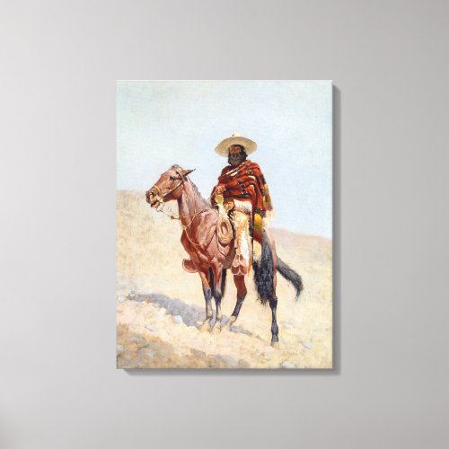 A Mexican Vaquero 1890 by Frederic Remington Canvas Print