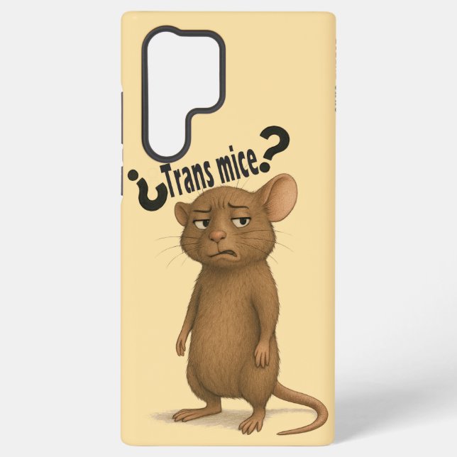 A mice confused by dumb statement samsung galaxy case (Back)