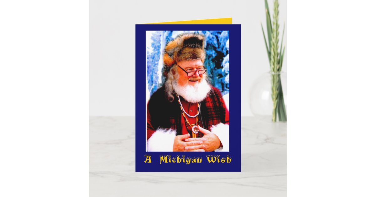 A Michigan Christmas Wish Holiday Card | Zazzle.com