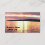 A Michigan Sunset Business Card at Zazzle