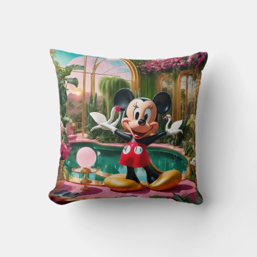A Micky Mouse  Throw Pillow
