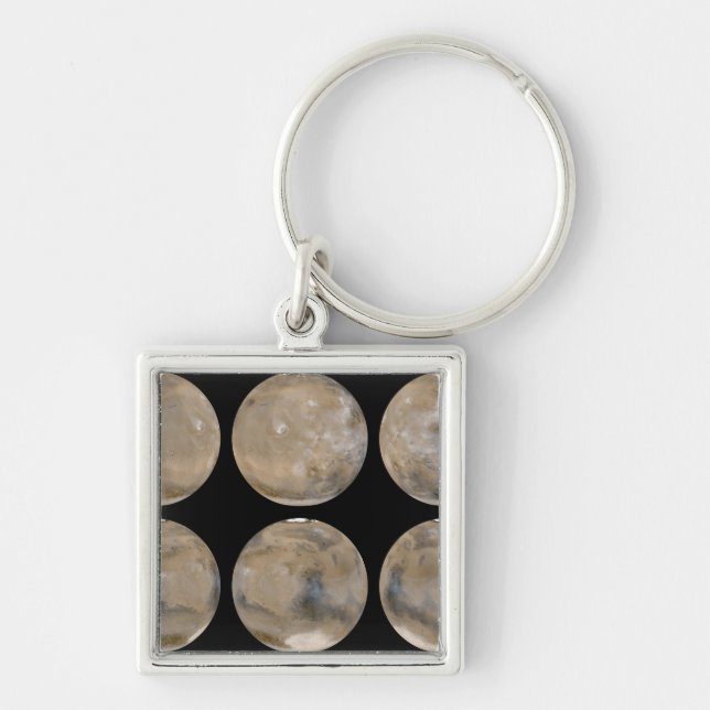 A Mid-Northern Summer/Southern Winter on Mars Keychain (Front)
