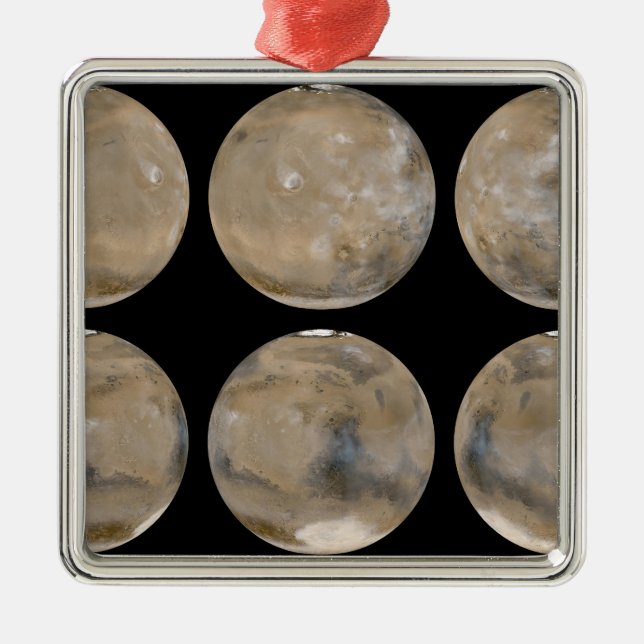 A Mid-Northern Summer/Southern Winter on Mars Metal Ornament (Front)