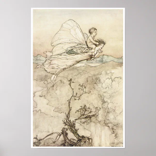 A Midsummer Night's Dream, 1907 Vintage Fairy Art Poster | Zazzle
