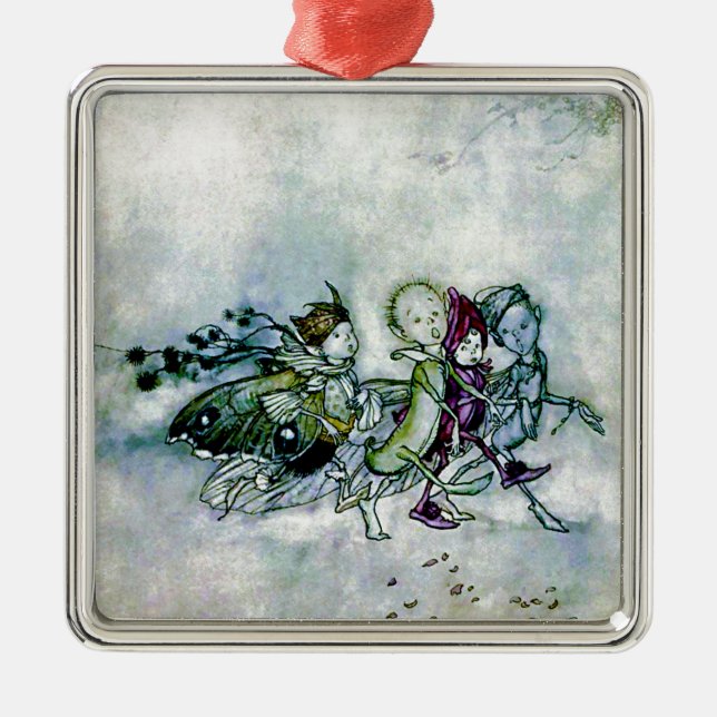 A Midsummer Night's Dream Fairies Metal Ornament (Front)