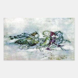 A Midsummer Night's Dream Fairies Rectangular Sticker