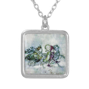 A Midsummer Night's Dream Fairies Silver Plated Necklace