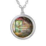 A Midsummer Night&#39;s Dream Quote By Shakespeare Silver Plated Necklace at Zazzle