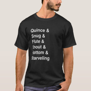 A Midsummer Night's Dream Rude Mechanicals Shakesp T-Shirt