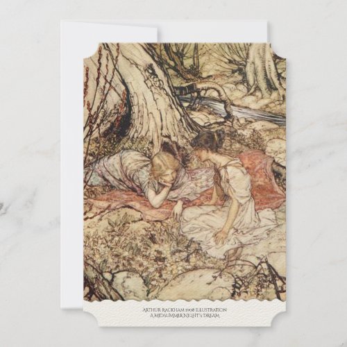 A Midsummer Nights Dream Wedding Invitation