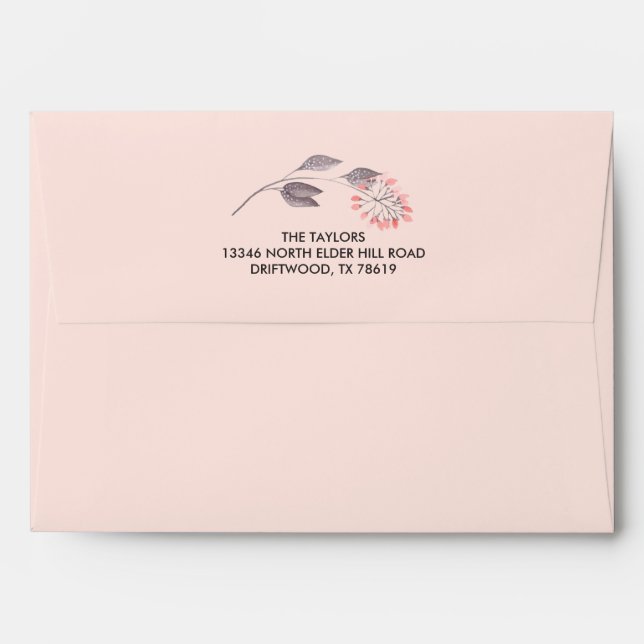 A Midsummer Night's Dream Wedding Matching Envelope (Back (Top Flap))