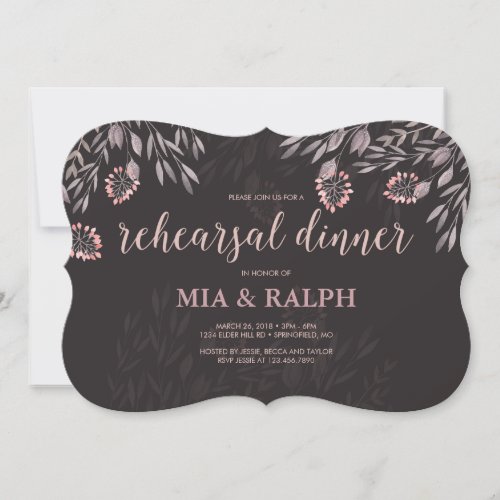 A Midsummer Nights Dream Wedding Rehearsal Dinner Invitation