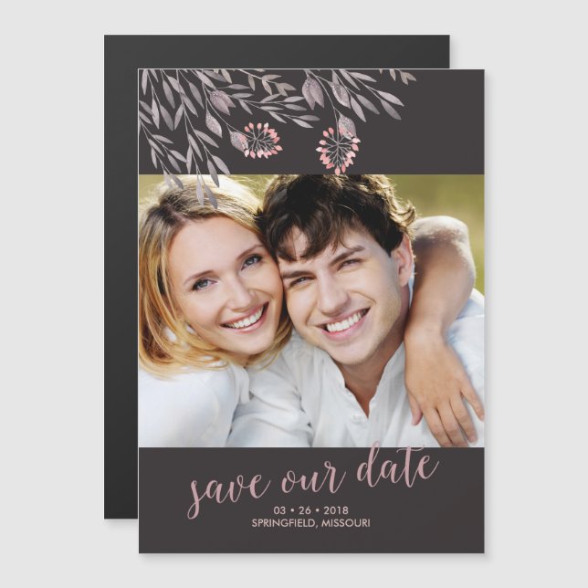 A Midsummer Night's Dream Wedding Save the Date Magnetic Invitation (Front/Back)