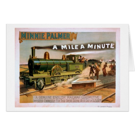 "A Mile a Minute" Big Locomotive Train Theatre (Front Horizontal)