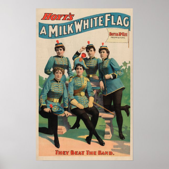 "A Milk White Flag" Woman's Marching Band Poster (Front)