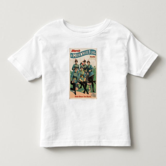 "A Milk White Flag" Woman's Marching Band Toddler T-shirt (Front)