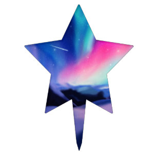 A Million Aurora Dreams Cake Topper
