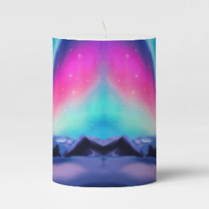 A Million Aurora Dreams Pillar Candle