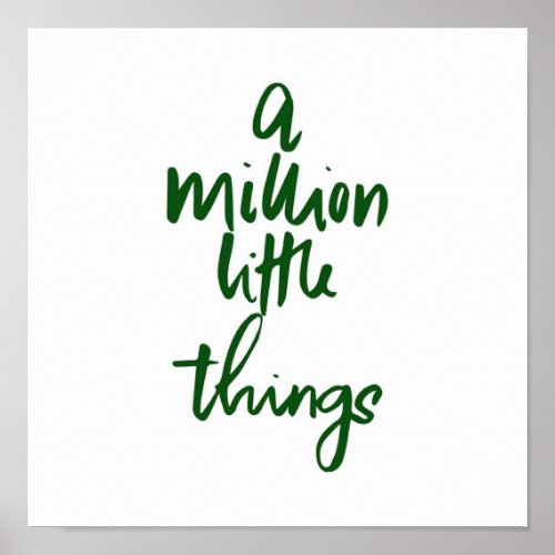 A million little things films and series quotes poster